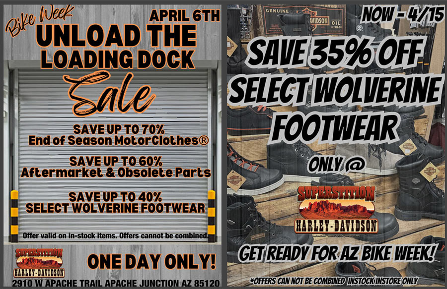 Wolverine Footwear & Unload The Loading Dock Sale 
