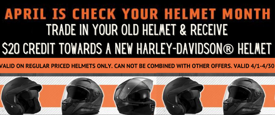 April is check your helmet month